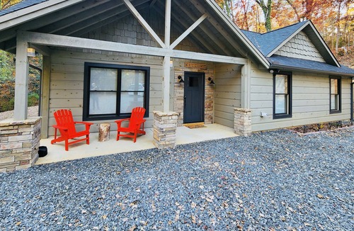 McCaysville House | Secluded waterfront home near downtown with pond, fireplaces & W/D - dogs OK