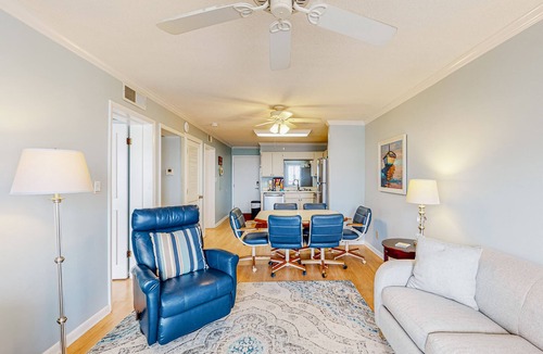 Fort Morgan Condo | Second-floor ocean view condo with WiFi, shared pools, central AC, & shared W/D