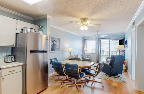 Fort Morgan Condo | Second-floor ocean view condo with WiFi, shared pools, central AC, & shared W/D