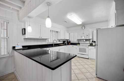 North Litchfield Beach House | Second Row Beach House, Screened Porch with Rocking Chairs, Easy Walk to Beach