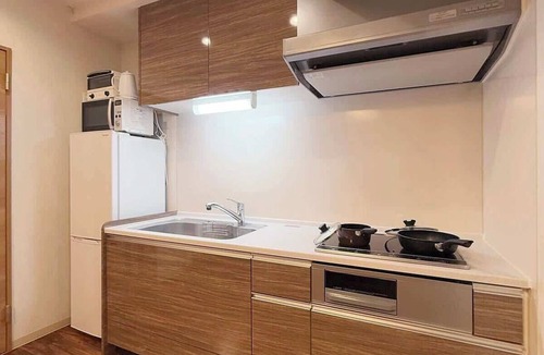 Hiroshima City Centre Apartment | Secure 1BR Apt with Dining & Living Space