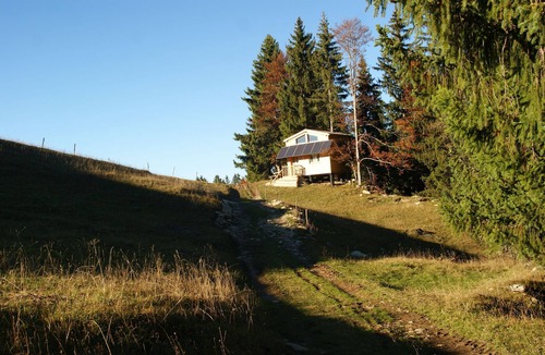 Bellecombe Cabin | Self-contained cabin. Perched on stilts at an altitude of 1,250 m in the Haut Jurà region