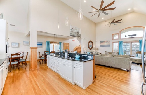 Ocean Isle Estates House | Semi oceanfront Avon home w/private pool, hot tub, elevator, & rec room!