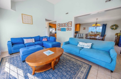 Waves House | Semi-Oceanfront Home w/Private Pool, Hot Tub, Tiki Bar, and Game Room