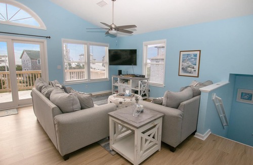 Hatteras House | Semi-Oceanfront, Private Pool, Hot Tub, Ocean Views, Arcade, Dog-Friendly