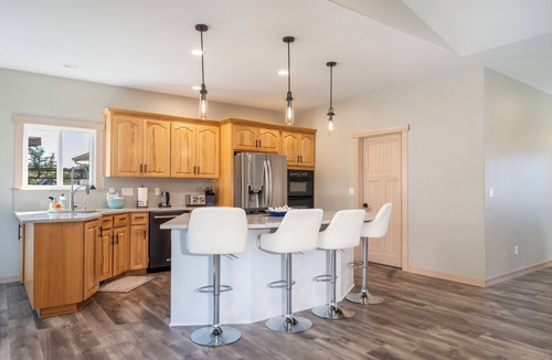 Surf Pines House | Serene coastal ambiance, fenced yard, fire pit, and outdoor furniture!