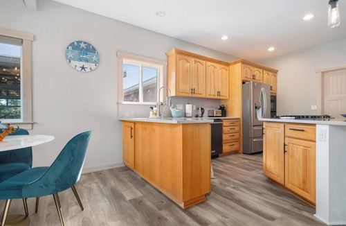 Surf Pines House | Serene coastal ambiance, fenced yard, fire pit, and outdoor furniture!
