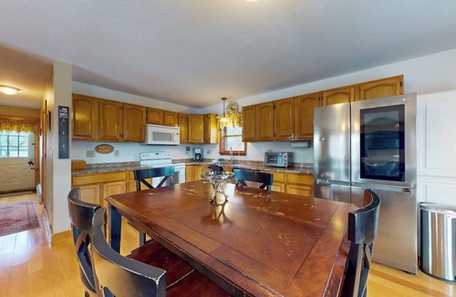 Jay House | Serene dog-friendly nature retreat with large deck - near skiing, hiking & golf