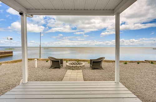 Standish Cottage | Serene Lakefront Standish Home w/Fire Pit & Grill