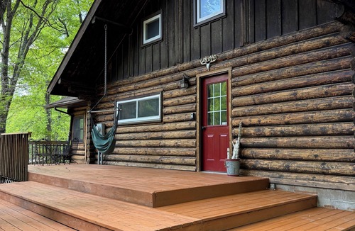 Webster Cabin | Serene Log Cabin in the Northwoods! 80 private acres! New 2025 renovations!