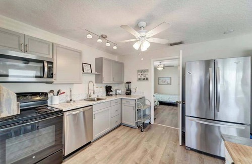 Ilexhurst Apartment | Serene oceanfront suite with Gulf view, grill, patio, central AC, & W/D