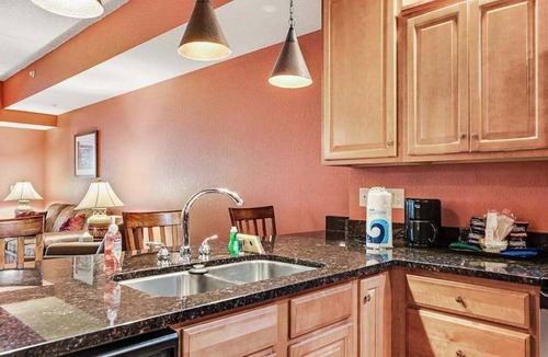 Wisconsin Dells Apartment | Serene river-view condo + perks + two fireplaces