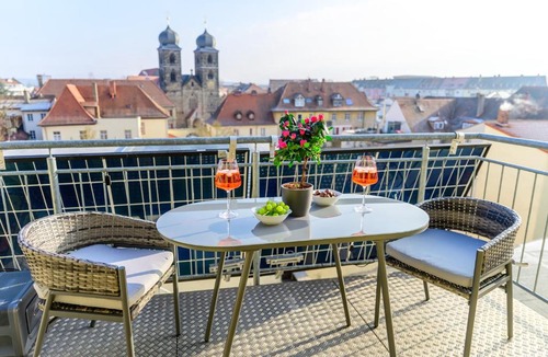Bamberg Apartment | Sevenhills Bamberg Stadtapartment für 7 mit Balkon Altstadt-Lage