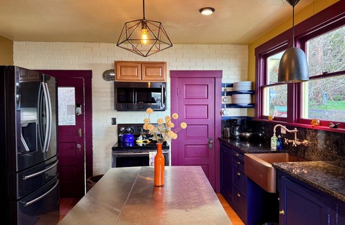 Vashon Island House | SHABBY CHIC WATERFRONT RETREAT serene low bank waterfront home w/gas fire pit.