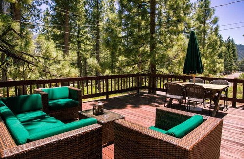 Country Club Estates House | Shady Pines: Cozy Cabin w/Hot Tub, Forest Views, & Pet-Friendly