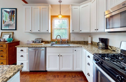 North Troy House | Shallow Brook | A-Frame house in Jay near Jay Peak Resort with grill, deck, W/D
