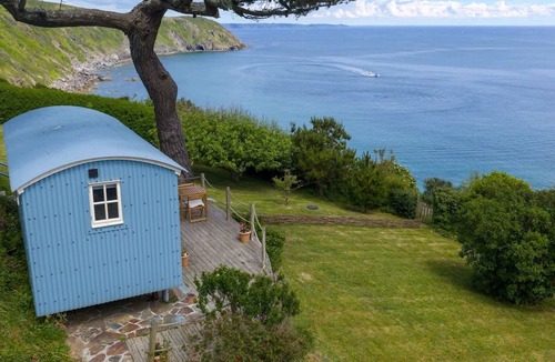 Gorran Haven Cabin | Shepherd's Hut Gorran Haven, Panoramic Ocean Views