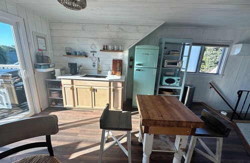 Ocean Bluff-Brant Rock House | Short walk to the beach! See & hear the ocean in the distance. Great living area