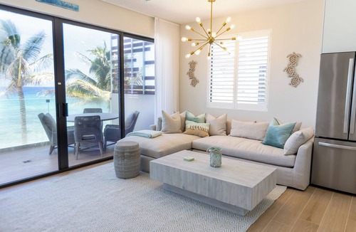 Old Man Bay Condo | Silver Reef 10-Luxury beachfront unit with rooftop terrace & outdoor kitchen!