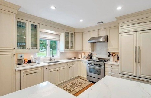 Tuckahoe House | Single-Level Southampton Retreat with Heated Pool Near Beaches & Village