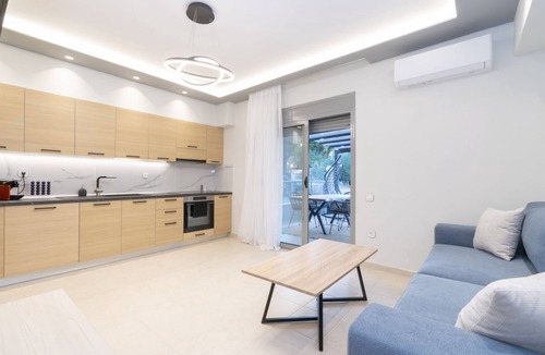 Neos Marmaras Apartment | SithoniaRS Luxury Ground Floor Apartment With Private Garden