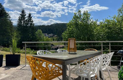 Lohberg Apartment | SKI ChaletStyle Designer Ferienwohnung Arber Terrasse Pool Garten Bayrischer Wald Lodges mit Hund