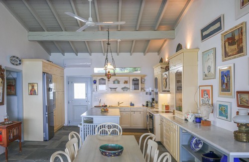 Kanapitsa Villa | Skiathos luxury beachfront Villa Alma, Steps to the beach, 10 min drive to Town.