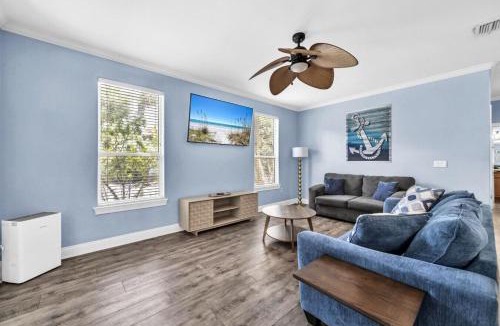 Villages of Crystal Beach House | Skip's Corner Pet friendly Beach trolley