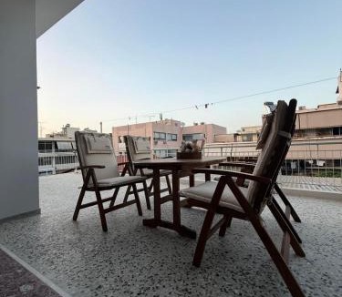 Kiato Apartment | Skyfall with a large balcony and FREE parking in Central Kiato