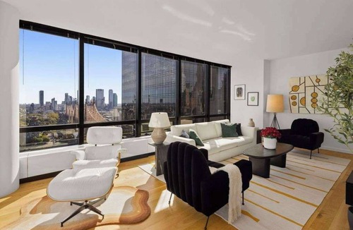 Central Park South Apartment | Skyline III | 33rd-floor 3BR w/Doorman, Gym, Pool