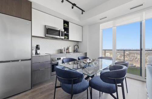 Islington - City Centre West Apartment | Sleek 2BR Condo with Private Patio & Parking