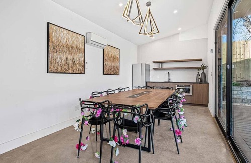 Rosewood House | Sleek 3BR/2.5BA Home with In-Ground Pool & Rosewood Amenities - Austin Avante-Garde