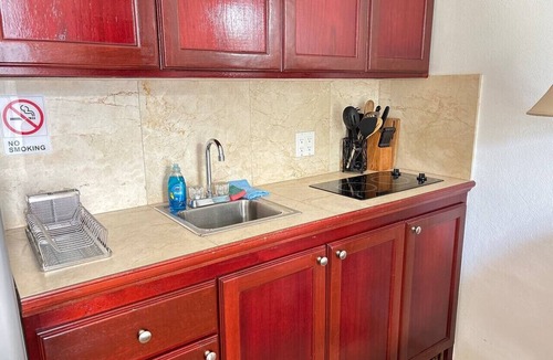 Estate Contant Resort | Sleek & Sunny Island Studio | Kitchenette