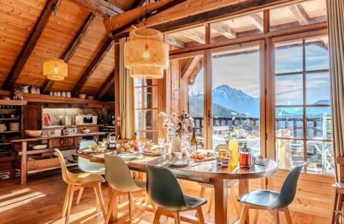 Serraval Ski Chalet | Slow Chalet de l'Ourse - Charming old chalet stunning view sauna pets ok