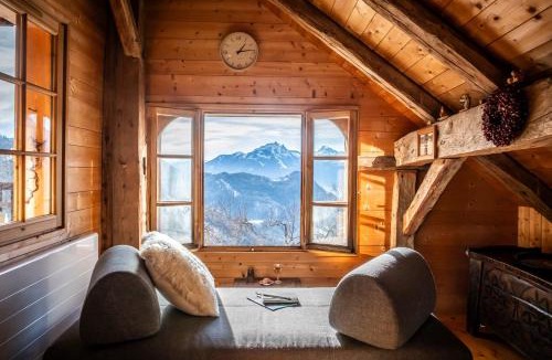 Serraval Ski Chalet | Slow Chalet de l'Ourse - Charming old chalet stunning view sauna pets ok
