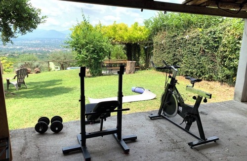 Cassino House | Small villa with a view of the Cassino valley and montecassino with its abbey.