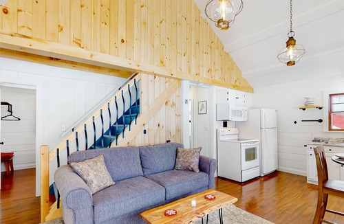 Stratton Cabin | Snug cabin in trees with fireplace & W/D near skiing, hiking, & lake - dogs OK