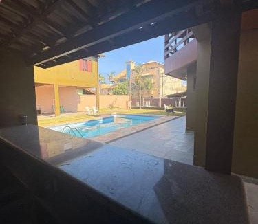 Balneario Tres Marias Villa | Sobrado a 30m praia com 4 suites, vista mar, Wi fi, Piscina