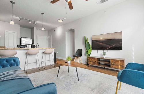 South Congress Apartment | SOCO Cozy Comfy | Pool + Gym + Racquetball + Laundry + Pkg