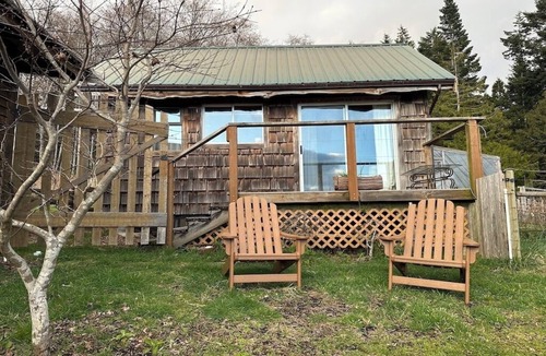 Otter Point Cabin | Sooke Oceanview Cabin Farmstay-nature, private, ocean/mountain views