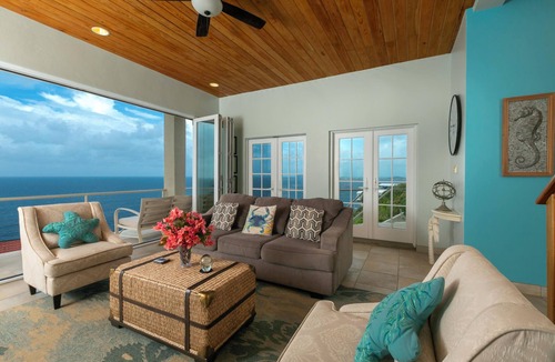Estate Chocolate Hole and Great Cruz Bay Villa | Sopra Mare: Oceanfront, Heated Saltwater Pool, 100% A/C, Endless Views, More.