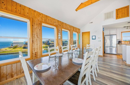 Avon House | Soundfront Home w/Private Boat Dock, Game Room, Windsports Access, & More!