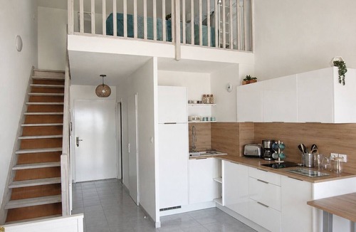 Saint-Aygulf Apartment | SOUTH very nice T2 duplex splendid sea view 2 min walk from the beach WIFI air conditioning