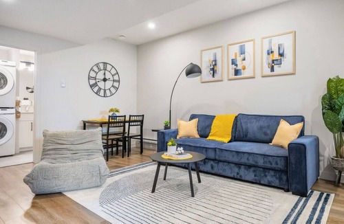 Cochrane Apartment | Southern Horizons | Mini Nordic Spa | Fenced Yard