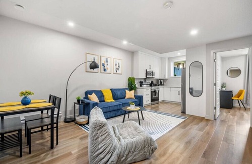 Cochrane Apartment | Southern Horizons | Mini Nordic Spa | Fenced Yard