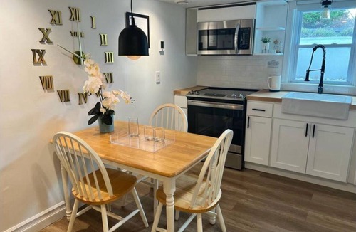 Warwick Apartment | Southern New England Luxury with private patio, fireplace, spa like bathroom!