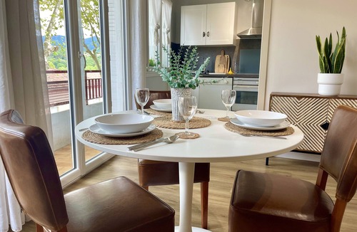 Lamalou-les-Bains Apartment | Spacious 1 bedroom apartment with balcony and view