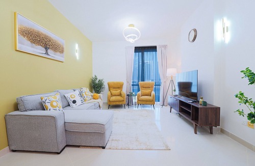 Dubai Sports City Apartment | Spacious 1BHK with Full aminities,Balcony near Dubai Cricket Stadium