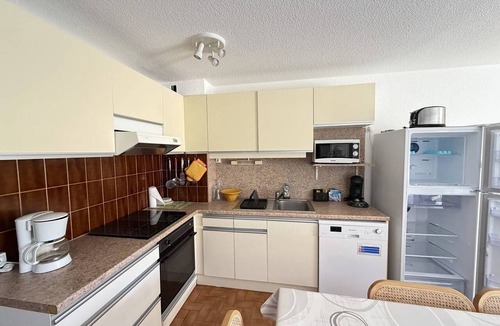 Argeles Plage Apartment | Spacious 2-BR Apartment, Pool View, 300m from Beach, A/C, Parking, Balcony, Elevator Access