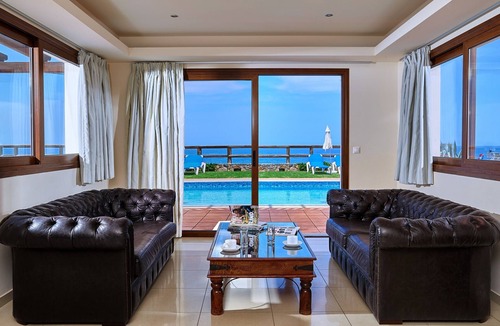 Milatos Villa | Spacious 3-Bedroom Pool Villa with sea and mountain views 47km from Heraklion(G)